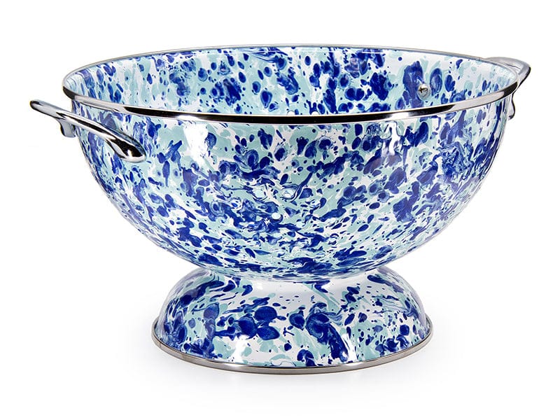 Product Image: Golden Rabbit Enamelware Ocean Swirl Colander Set - 3ct