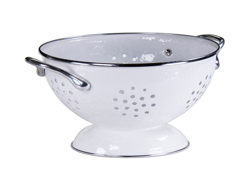 Product Image: Golden Rabbit Enamelware White Solid Colander Set - 3ct