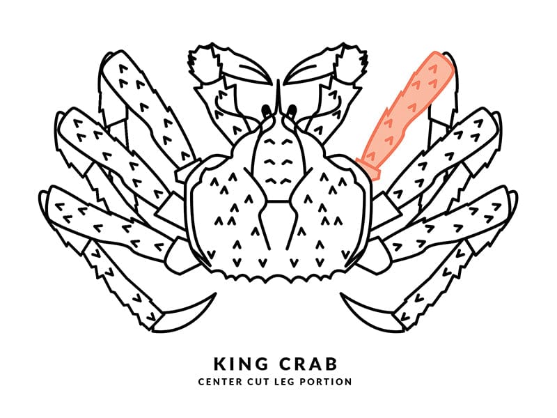 Product Image: Cooked Wild Jumbo Golden King Crab Center Cut Legs - 1lb
