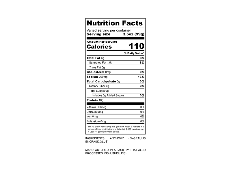 Product Image: Wild Whole Anchovies - 15.87oz