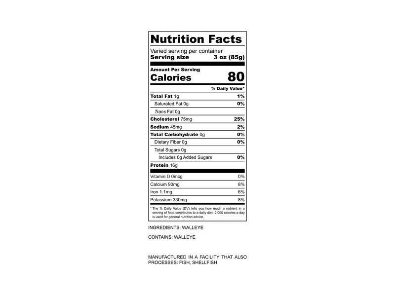 Product Image: Featured Seafood: Wild Walleye Fillet - 1ct