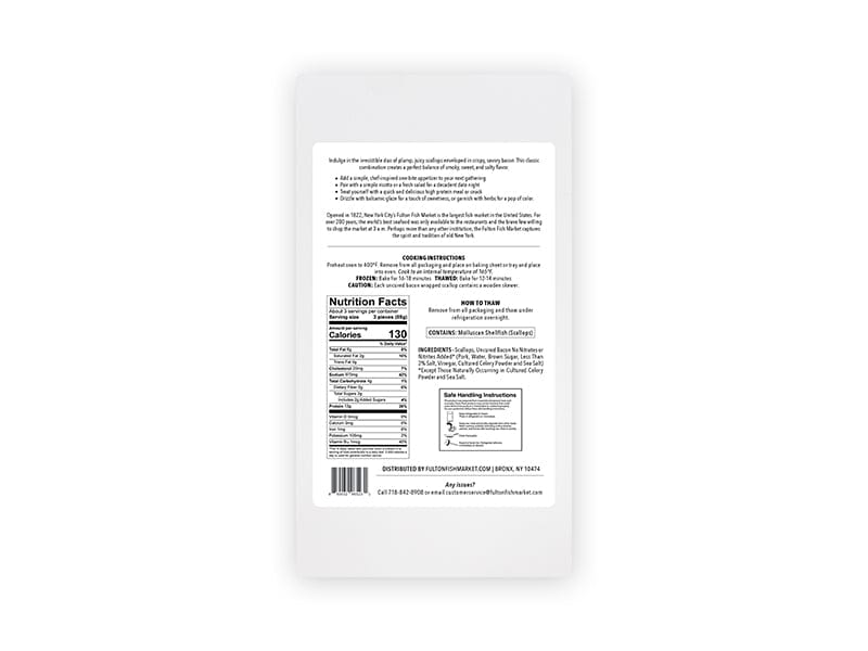 Product Image: Bacon-Wrapped Jumbo Scallops - 8ct