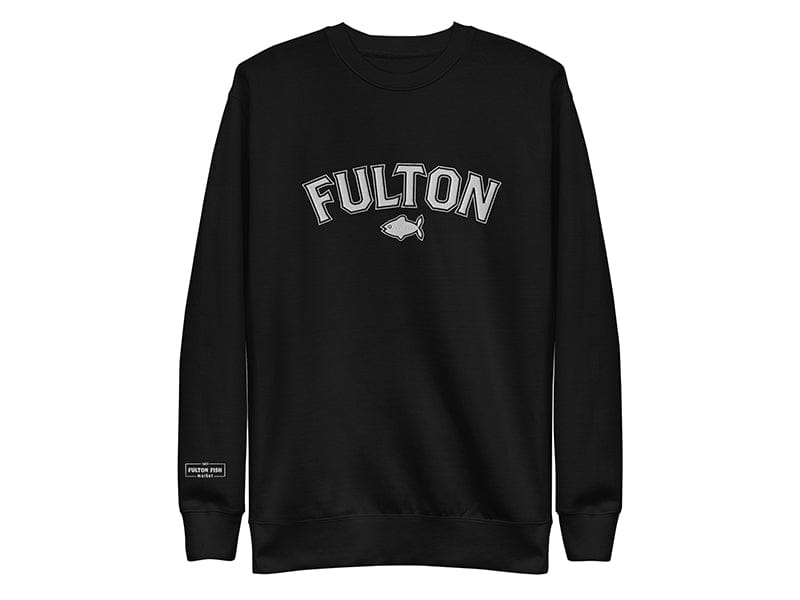 Fulton Fish Market Collegiate Fulton Light Embroidery Unisex Sweatshirt image
