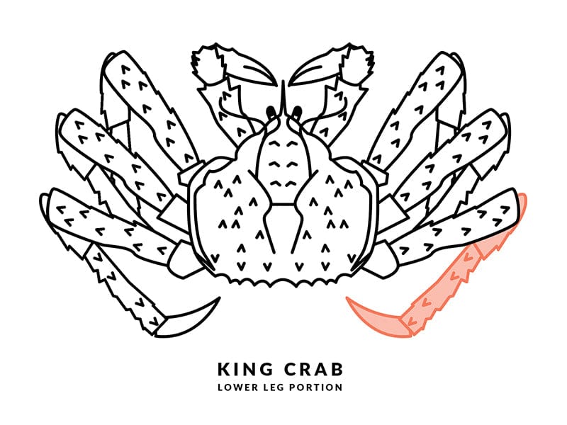 Product Image: Cooked Wild Jumbo Golden King Crab Lower Legs - 1lb