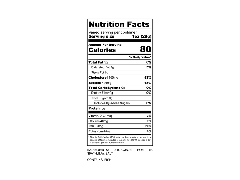 Product Image: Fulton Fish Market Wild Paddlefish Caviar