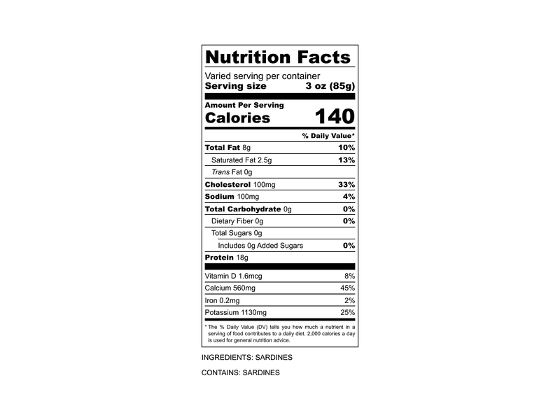 Product Image: Wild Whole Sardines - 1.1lb