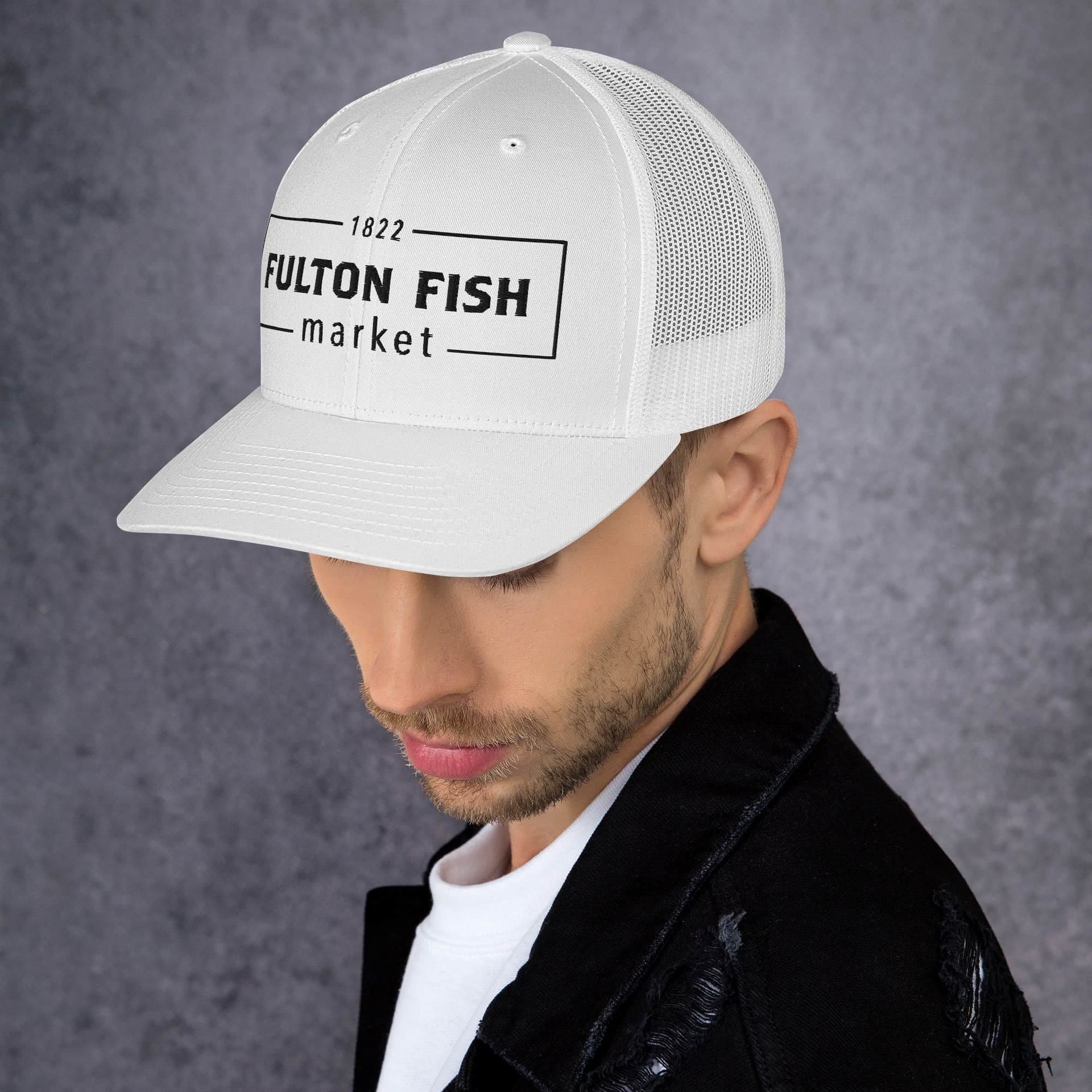 Product Image: Fulton Fish Market Trucker Hat, White