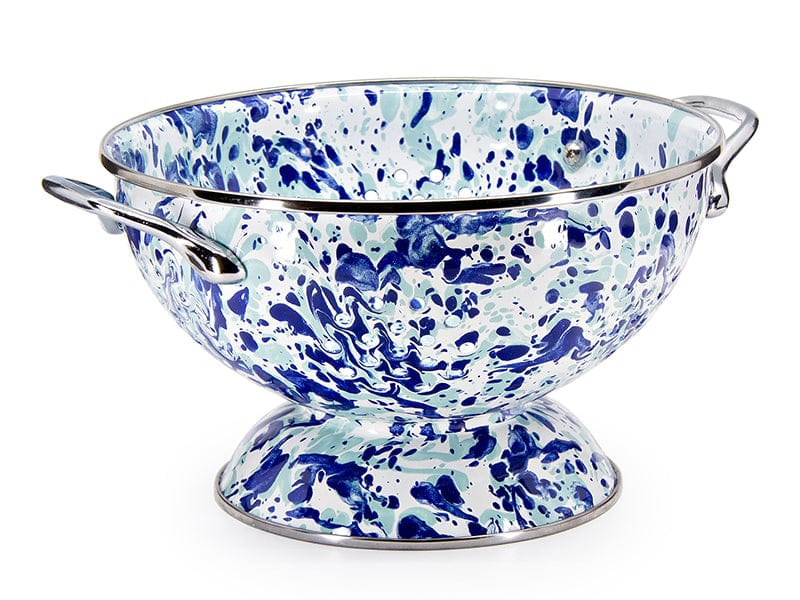 Product Image: Golden Rabbit Enamelware Ocean Swirl Colander Set - 3ct
