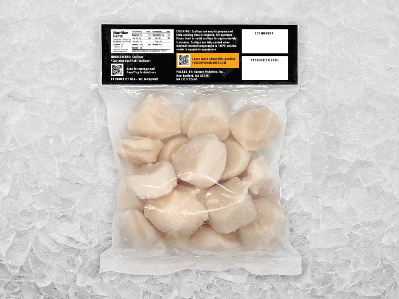 Product Image: Fulton's Finest Wild Colossal Dry Sea Scallops - 1lb