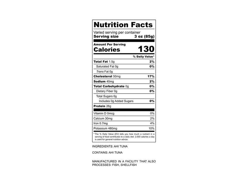 Product Image: Fulton's Finest Wild Ahi Tuna Steak - 1ct