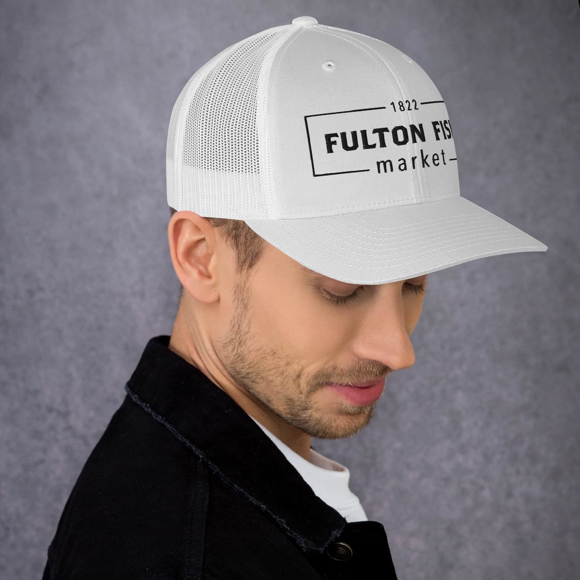 Product Image: Fulton Fish Market Trucker Hat, White