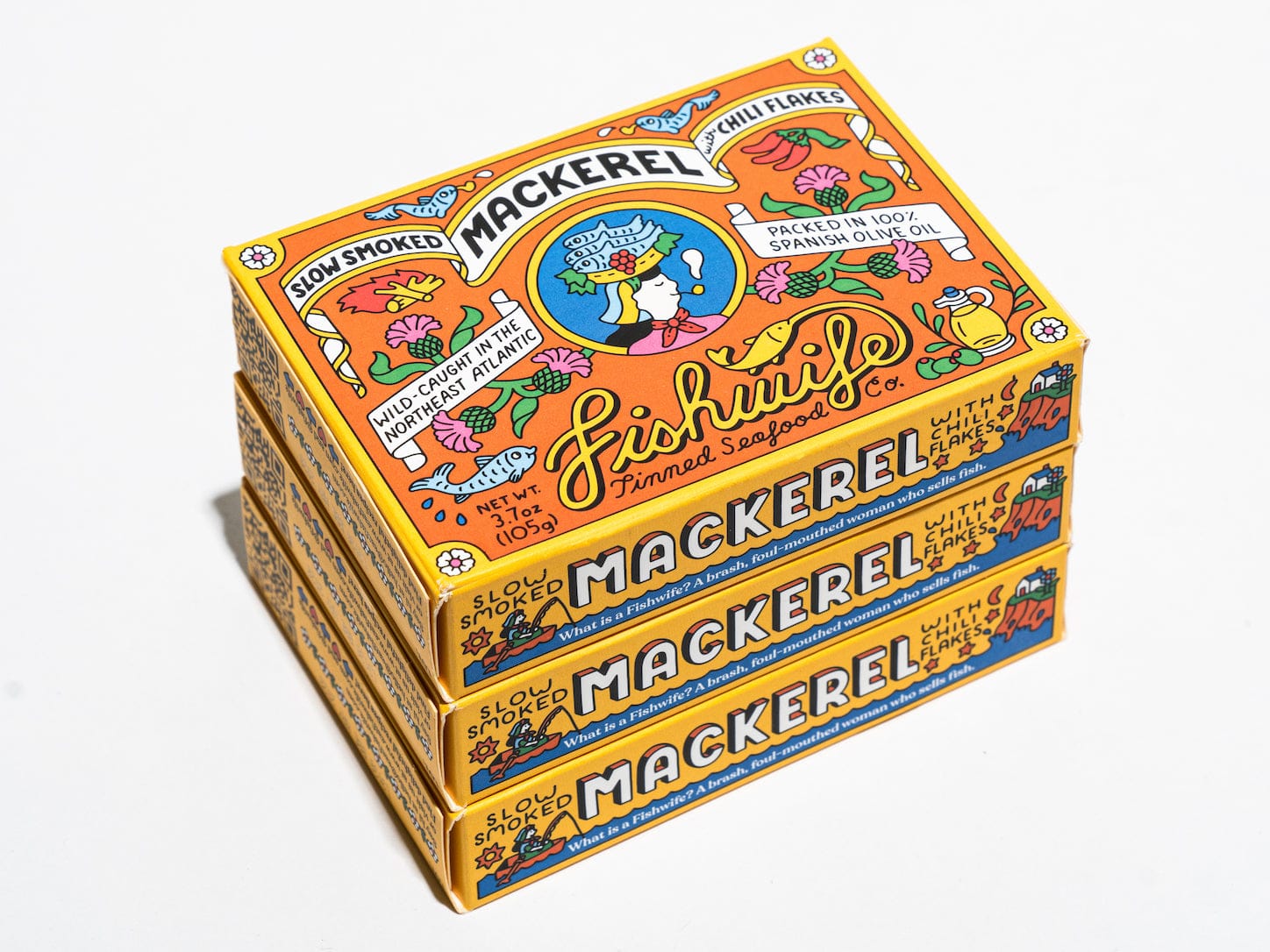 Fishwife Slow Smoked Mackerel with Chili Flakes (3-Pack) image