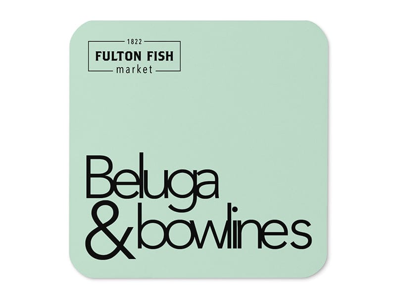 Beluga & Bowlines Cork-Back Coaster - 1ct image