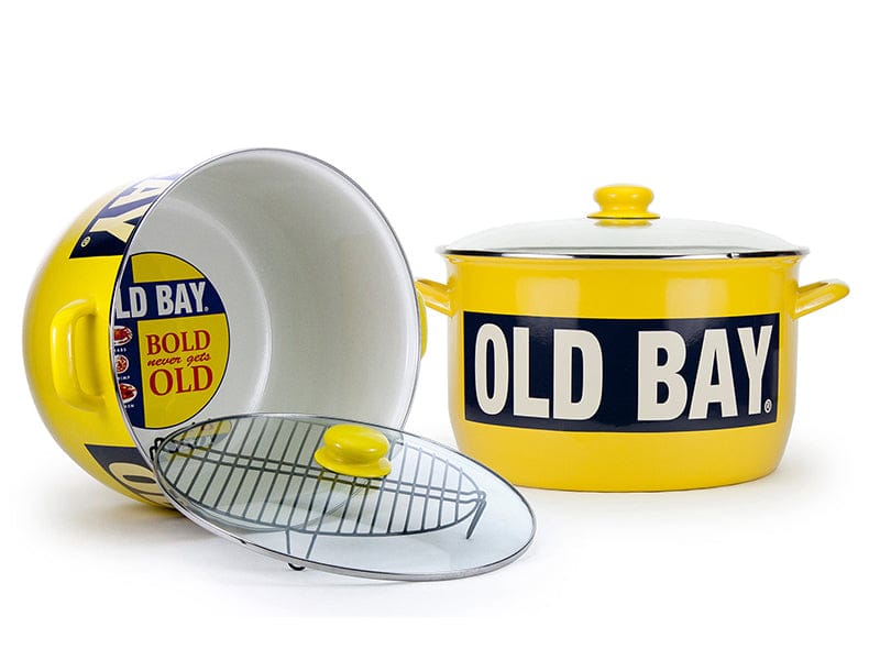 Golden Rabbit Enamelware Old Bay Stock Pot, 18 Qt image